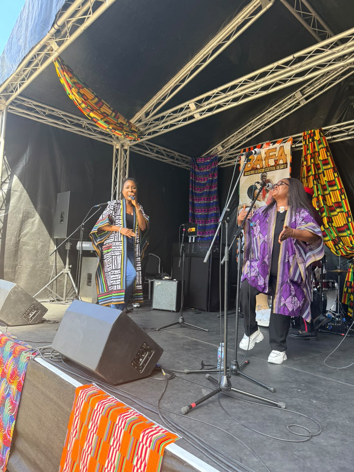 Olaide Bisola performing live