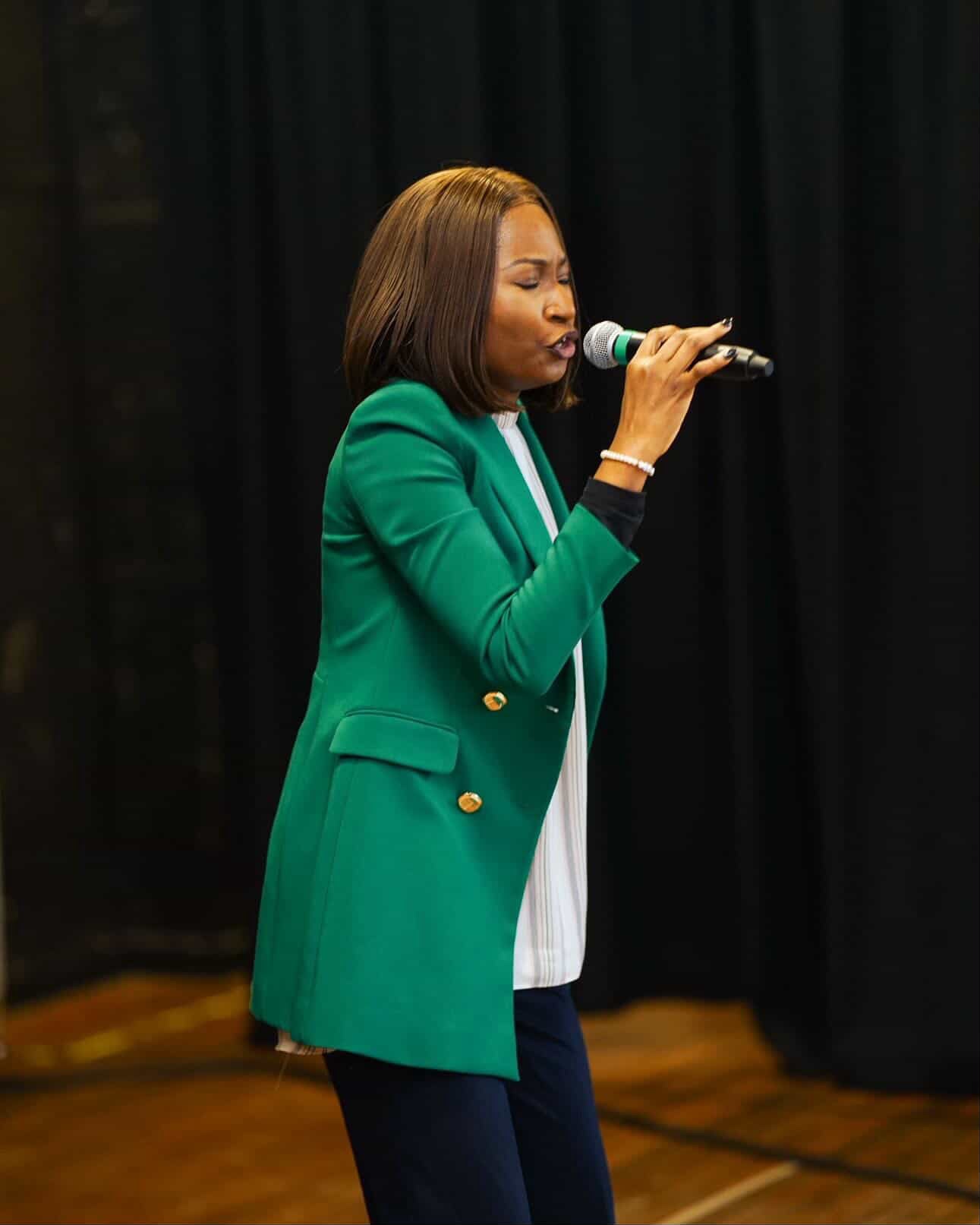 Olaide Bisola singing live